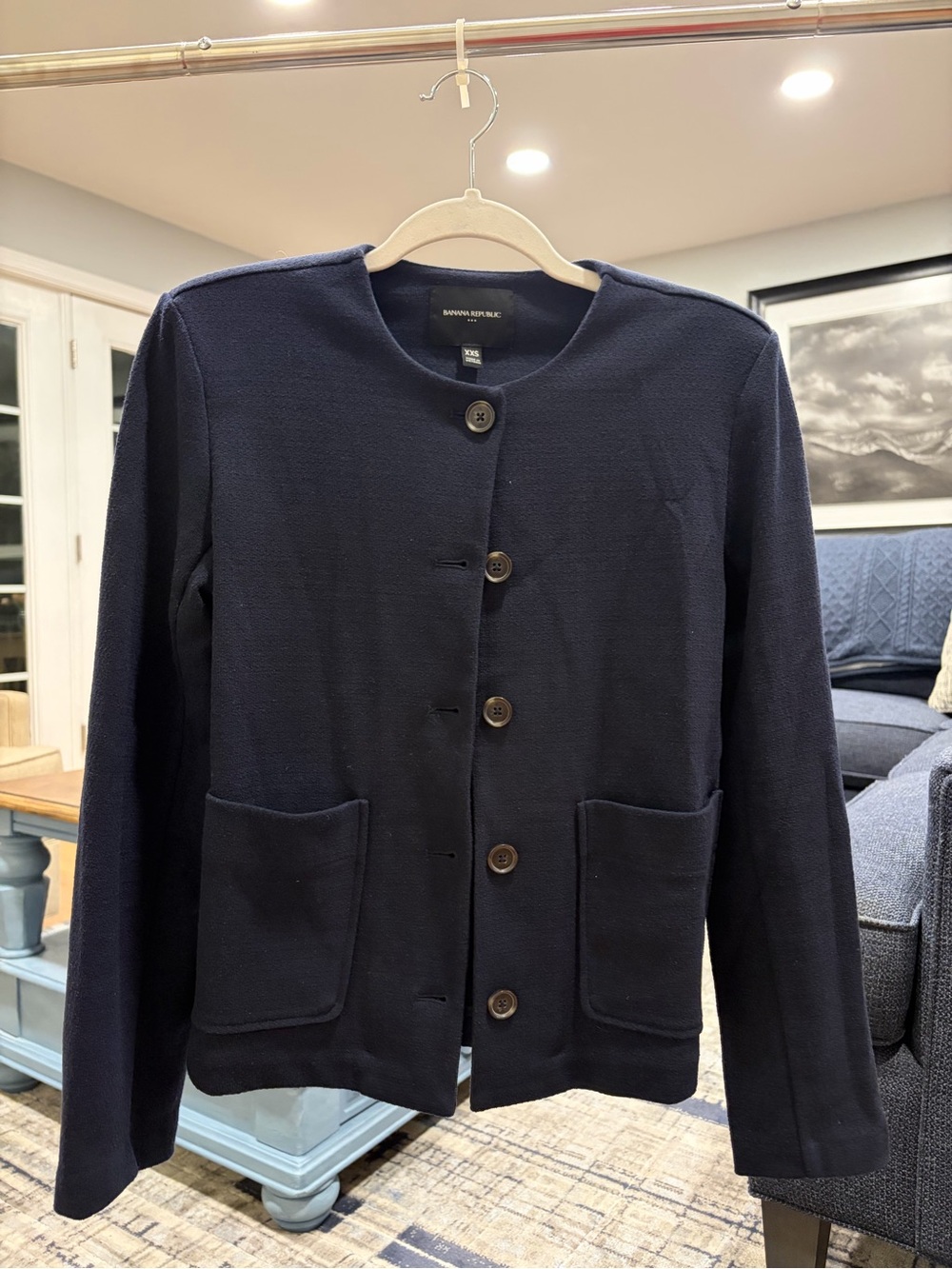 Banana Republic Dark Navy Crewneck Knit